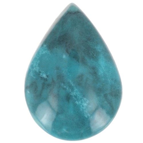Pear shaped cabochon 14x10 mm Genuine Turquoise x1