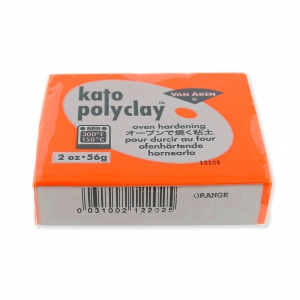 Polymer clay Kato Polyclay  56 gr Orange (n°202)