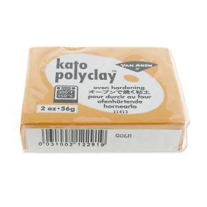 Polymer clay Kato Polyclay  56 gr Gold Tone (n°291)