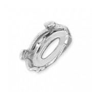 PureCrystal Navette cabochon setting 4228 6x3 mm Rhodium Tone x1|raw }}