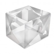 Fancy Stone PureCrystal 4933 Tilted Dice 19 mm Crystal x1