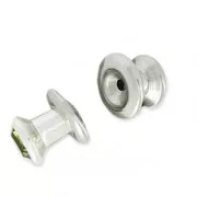 Rivet back PureCrystal 53009 6 mm stainless steel x1