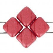 Silky Bead 6x6mm Pastel Dark Coral x50