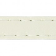 Plastic bag strap with 10 mm stitching Ivory x 1m