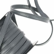 Plastic bag strap with 10 mm stitching Black x 1m