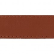 Synthetic bag strap with 25 mm stitching Brown x 50cm|raw }}