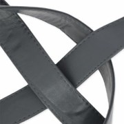 Synthetic bag strap with 25 mm stitching Brown x 50cm