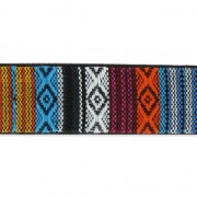 Bag strap with ethnic pattern and synthetic lining 25 mm Navajo x 50cm|raw }}
