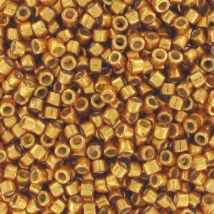 Miyuki Delica Duracoat 11/0 DB1833 - Galvanized Yellow Gold package of 100g
