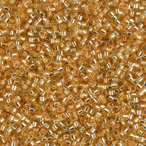 Miyuki Delica 11/0 DB0042 - Gold with Silver Lining, 100g