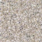 Miyuki Delica 11/0 DB0041 - Crystal Silver Lined x 100 g