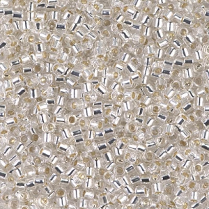 Miyuki Delica 11/0 DB0041 - Crystal Silver Lined x 100 g