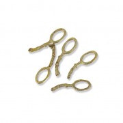 Small bronze pendant attachment for metal clay x1