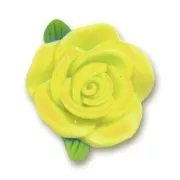 Fimo Rose 26mm yellow