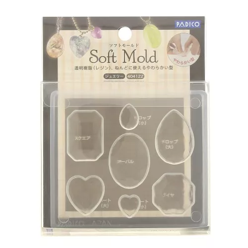 Padico Silicone mold for polymer and self-hardening clay Cabochon/Bijoux