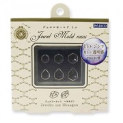 Padico Silicone mini mold for polymer clay/clay/resin UV cabochon Hexagon