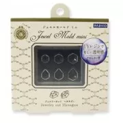 Padico Silicone mini mold for polymer clay/clay/resin UV cabochon Hexagon