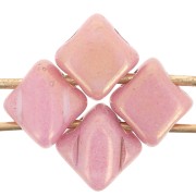 Silky Bead Dia 5x5mm Opaque Luster Rose x50