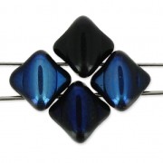 Silky Bead Dia 5x5mm Jet Azuro x50