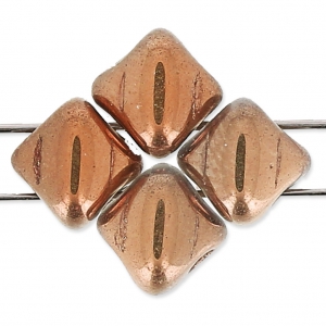 Silky Bead Dia 5x5mm Crystal Capri Gold x50