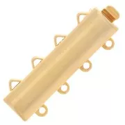 4 rows clasp 9x25 mm gold tone