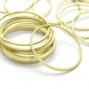 Spacer  for beadweaving round 25 mm - Gold tone x1