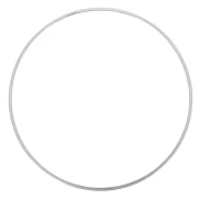 Spacer  for beadweaving round 50 mm - Argenté x1