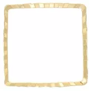 Spacer for beadweaving square fancy 14 mm doré