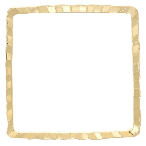 Spacer for beadweaving square fancy 14 mm doré