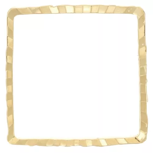 Spacer for beadweaving square fancy 14 mm doré