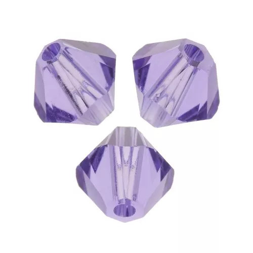 PureCrystal 5328 Crystal Bicones 3mm Tanzanite x50
