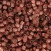 Miyuki Delica Duracoat 11/0 DB2179 - Alabaster Silverline Dyed Magenta x8g