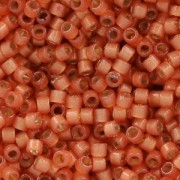 Miyuki Delica Duracoat 11/0 DB2178 - Alabaster Silver Line Dyed Papaya x8g