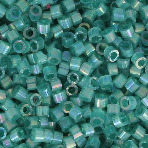 Miyuki Delica 11/0 DB1870 - Dyed Emerald Silk Inside AB x8g