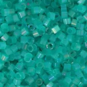 Miyuki Delica 11/0 DB1869 - Dyed Aqua Green Silk Inside AB x8g