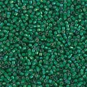 Miyuki Delica 11/0 DB1788 - Emerald AB White Lined x8g