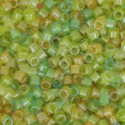 Miyuki Delica 11/0 DB0983 - Peridot Amber Lined Mix x8g|raw }}