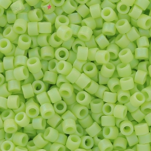 Miyuki Delica 11/0 DB0876 - Mat Opaque Chartreuse AB x8g