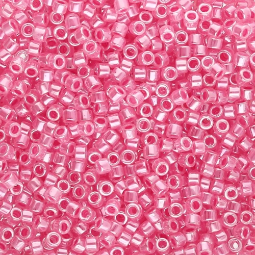 Miyuki Delica 11/0 DB0236 - Crystal Luster Rose Lined x8g