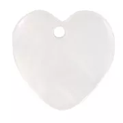 Mother-of-Pearl Heart-shaped Sequins 12mm Natural x10