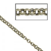 Chain double round links 2.3bronze tone x 1m