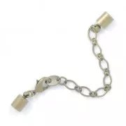 Lace holder clasp 5mm bronze tone x1