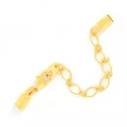 Lace holder clasp 4mm Gold Tone x1