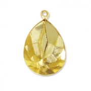 Stick-on setting PureCrystal 4320 14x10 mm 1 loop Gold Tone|raw }}