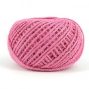 Braided jute cord 2mm Pink x40m