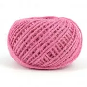 Braided jute cord 2mm Pink x40m