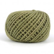 Braided jute cord 2mm Olive  Green x40m
