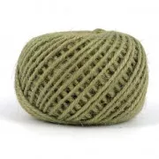 Braided jute cord 2mm Olive  Green x40m