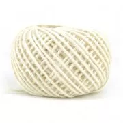 Braided jute cord 2mm Cream x40m