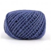 Braided jute cord 2mm Blue x40m|raw }}